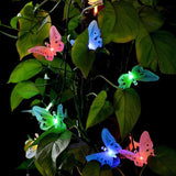 Papillon multicolore, décoration Led