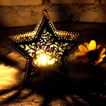 Bougie zen, étoile marocaine, éclairage jardin solaire