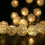 Guirlande LED de Noël, boules lumineuses