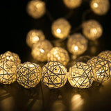 Guirlande LED de Noël, boules lumineuses