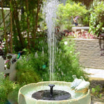 Mini fontaine à eau solaire, décoration