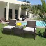 Ensemble de Sofa en rotin, mobilier de jardin