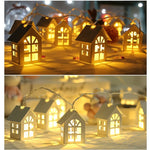 Guirlande de Noël LED, maison de Noël