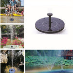 Mini fontaine à eau solaire, décoration
