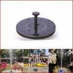 Mini fontaine à eau solaire, décoration