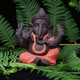 Statue Bouddha noir et or, décoration