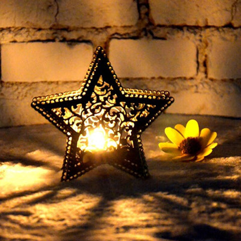 Bougie zen, étoile marocaine, éclairage jardin solaire