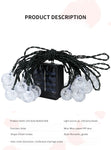 Guirlande zen, Led solaire chaîne lumières boules, décoration