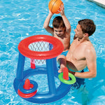 Panier basket-ball flottant cerceau, piscine jouet eau