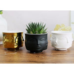 Pot de fleur visage, décoration  jardin
