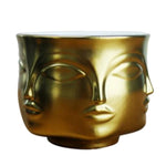 Pot de fleur visage, décoration  jardin