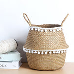 Panier en Osier macramé nordique