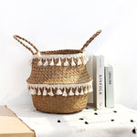 Panier en Osier macramé nordique