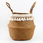 Panier en Osier macramé nordique