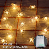 Guirlande de Noël LED, décoration maison
