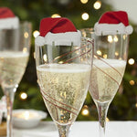 Décoration de Noël pour coupes à champagne
