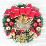 Couronne de Noël LED pour porte