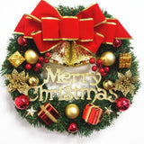 Couronne de Noël LED pour porte
