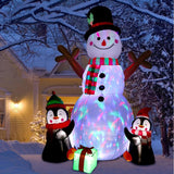 Bonhomme de neige LED gonflable