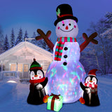 Bonhomme de neige LED gonflable
