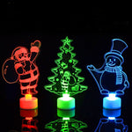 Décoration de Noël, support avec bougie LED