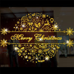 Autocollants statiques fenêtre, décoration de Noël