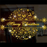 Autocollants statiques fenêtre, décoration de Noël