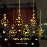 Autocollants statiques fenêtre, décoration de Noël