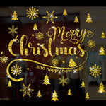 Autocollants statiques fenêtre, décoration de Noël