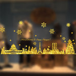 Autocollants statiques fenêtre, décoration de Noël