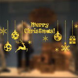 Autocollants statiques fenêtre, décoration de Noël