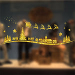 Autocollants statiques fenêtre, décoration de Noël
