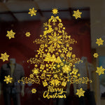 Autocollants statiques fenêtre, décoration de Noël