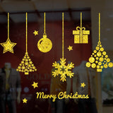 Autocollants statiques fenêtre, décoration de Noël