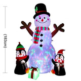 Bonhomme de neige LED gonflable